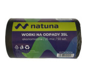 Worki na śmieci 35L 25mic LDPE ekonomiczne NATUNA (50szt)