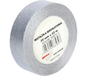 Wstążka brokatowa srebrna 25mm WB25-2 BREWIS