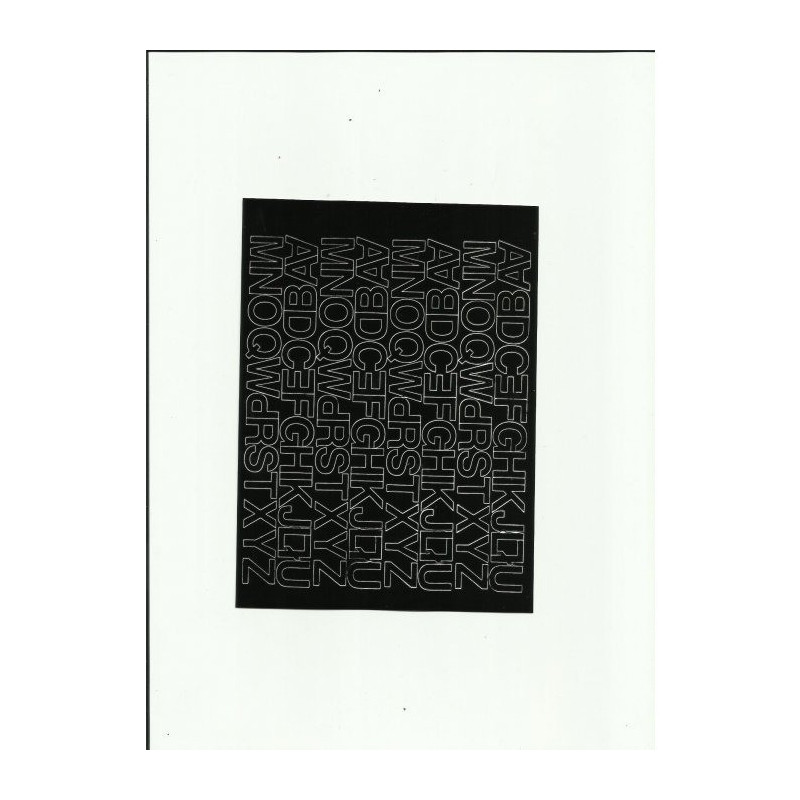 LITERY samoprzylepne 1.5cm (8) czarne ARTDRUK