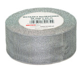 Wstążka brokatowa 38mm srebrna WB38-2 BREWIS