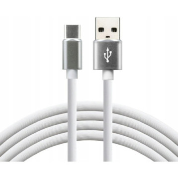 Kabel USB-A - USB-C 1,5m 3A silikonowy biały EVERACTIVE (CBS-1.5CW) Kabel USB-A - USB-C 1,5m 3A silikonowy biały EVERACTIVE (CBS-1.5CW)