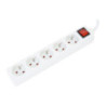 Listwa zasilająca 5g/1,5m biała OMEGA 16A/3500W uziemienie (41342)