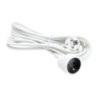 Kabel przedłużacz 230V 3m biały PLATINET (44780)