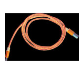 Kabel USB-A - microUSB 1m 2A pleciony niebieski OMEGA VARAN (44190)