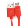 Kabel USB-A - microUSB 1m 2A czerwony OMEGA BAJA (44342)