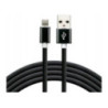 Kabel USB-A - Lightning 1m 2,4A silikonowy czarny EVERACTIVE (CBS-1IB) Kabel USB-A - Lightning 1m 2,4A silikonowy czarny EVERACTIVE (CBS-1IB)