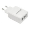 Ładowarka sieciowa 230V EVERACTIVE SC-300 3xUSB 3,4A biała