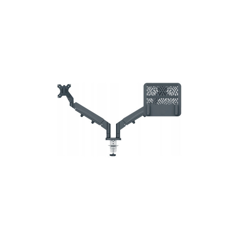 Ramię do monitora i laptopa podwójne Ergo ciemnoszare 65380089 LEITZ