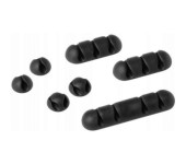 Klips samoprzylepny na 1 kabel CAVOLINE CLIP MIX, różne rodzaje w zestawie, 504137 DURABLE