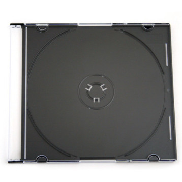 Pudełko na płytę CD slim 5,2mm czarna taca NATUNA (56622) Pudełko na płytę CD slim 5,2mm czarna taca NATUNA (56622)