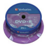 Płyta DVD+R 4,7GB VERBATIM cake (25szt) 16x Matt Silver 43500
