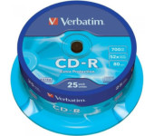 Płyta CD-R 700MB VERBATIM 52x cake (25szt) Extra Protection 43432