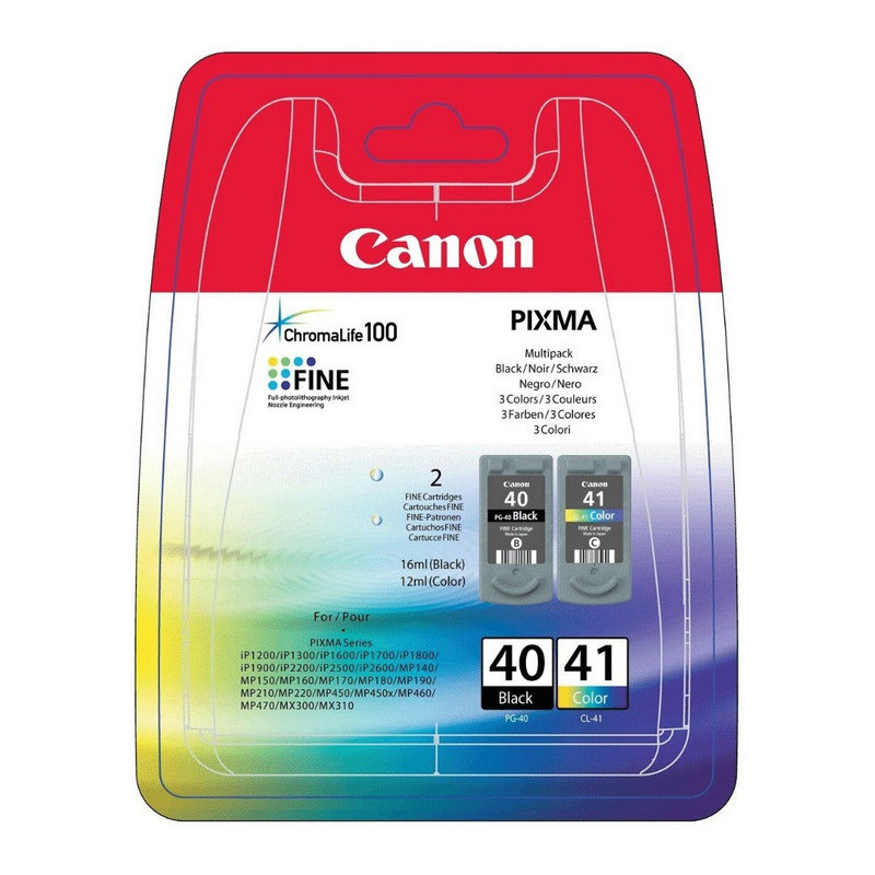 Tusz CANON (PG-40+CL-41/0615B043) czarny + kolor (2szt) 330str+303str