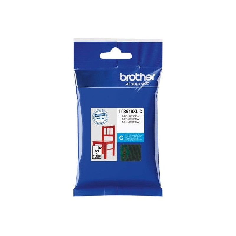 Tusz BROTHER (LC3619XL-C) niebieski 1500str
