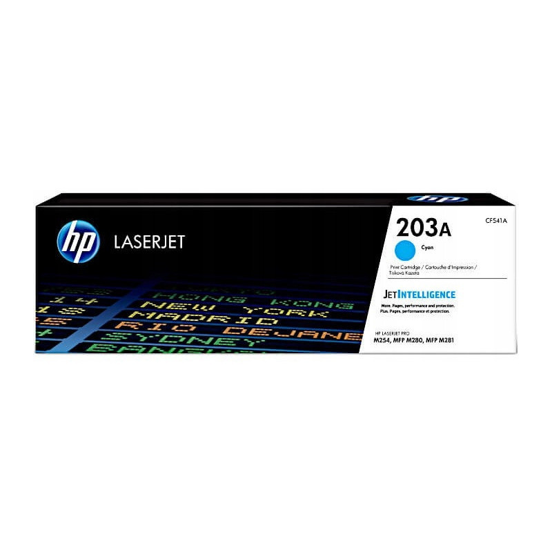 Toner HP 203A (CF541A) niebieski 1300str Toner HP 203A (CF541A) niebieski 1300str