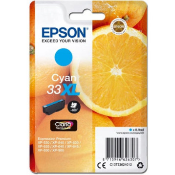 Tusz EPSON (33XL/C13T33624012) niebieski 650str Tusz EPSON (33XL/C13T33624012) niebieski 650str