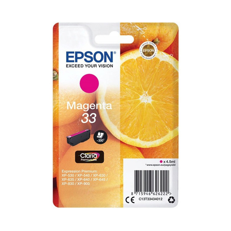 Tusz EPSON (33XL/C13T33634012) purpurowy 650str Tusz EPSON (33XL/C13T33634012) purpurowy 650str
