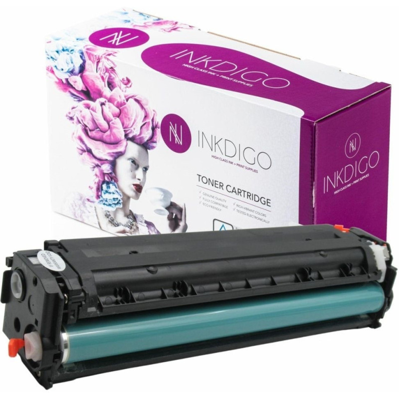 Toner INKDIGO (HP-542/322/212-1) żółty 1800str zamiennik HP (125A/CB542A/128A/CE322A/131A/CF212A)