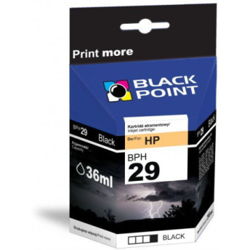 Tusz BLACK POINT (BPH29) czarny 36ml zamiennik HP (29/51629AE) DJ600/660/670/680 Tusz BLACK POINT (BPH29) czarny 36ml zamiennik HP (29/51629AE) DJ600/660/670/680