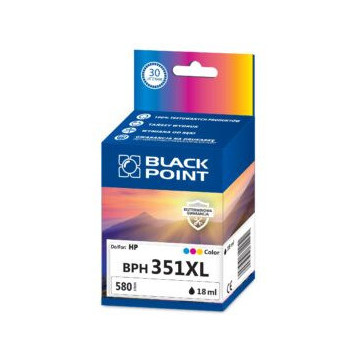 Tusz BLACK POINT (BPH351XL) kolor 580str zamiennik HP (351XL/CB338EE) C280/5280/4260/6410/5780 Tusz BLACK POINT (BPH351XL) kolor 580str zamiennik HP (351XL/CB338EE) C280/5280/4260/6410/5780