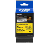Taśma BROTHER (TZE-S621) 9mmx8m laminowana żółta/czarny nadruk mocny klej