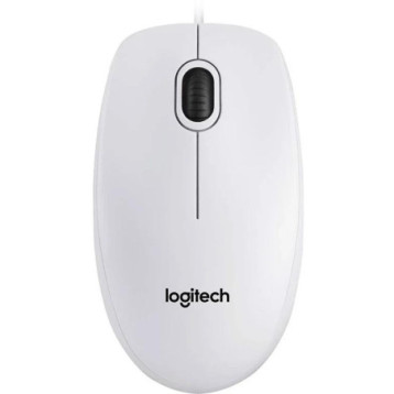 Mysz przewodowa LOGITECH B100 USB biała 910-003360 Mysz przewodowa LOGITECH B100 USB biała 910-003360