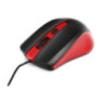 Mysz OMEGA optyczna 1600dpi USB czarno-czerwona (41790)