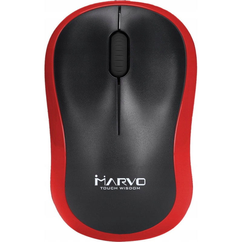 Mysz MARVO DWM100RD optyczna 1000dpi 2,4GHz bezprzewodowa czarno-czerwona Mysz MARVO DWM100RD optyczna 1000dpi 2,4GHz bezprzewodowa czarno-czerwona