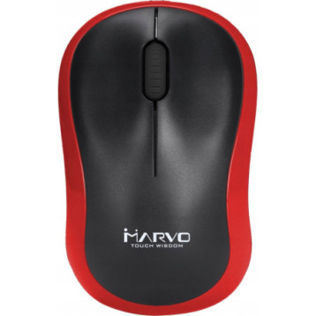 Mysz MARVO DWM100RD optyczna 1000dpi 2,4GHz bezprzewodowa czarno-czerwona Mysz MARVO DWM100RD optyczna 1000dpi 2,4GHz bezprzewodowa czarno-czerwona