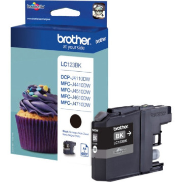 Tusz BROTHER (LC123BK) czarny 600str Tusz BROTHER (LC123BK) czarny 600str