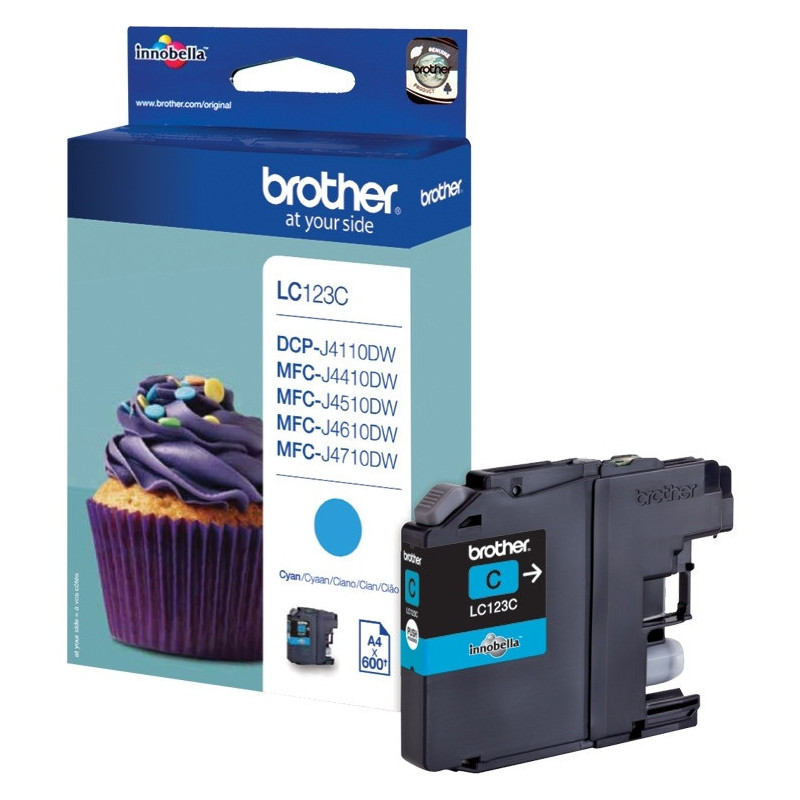 Tusz BROTHER (LC123C) niebieski 600str