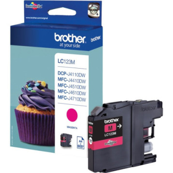 Tusz BROTHER (LC123M) purpurowy 600str Tusz BROTHER (LC123M) purpurowy 600str