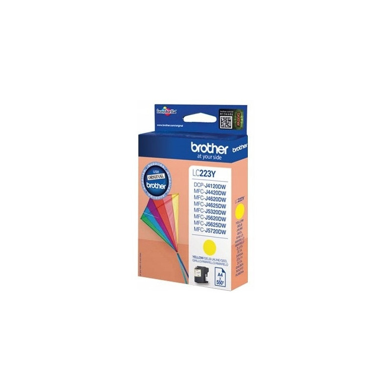 Tusz BROTHER (LC223Y) żółty 550str Tusz BROTHER (LC223Y) żółty 550str