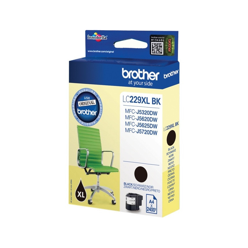 Tusz BROTHER (LC229XL-BK) czarny 1200str Tusz BROTHER (LC229XL-BK) czarny 1200str