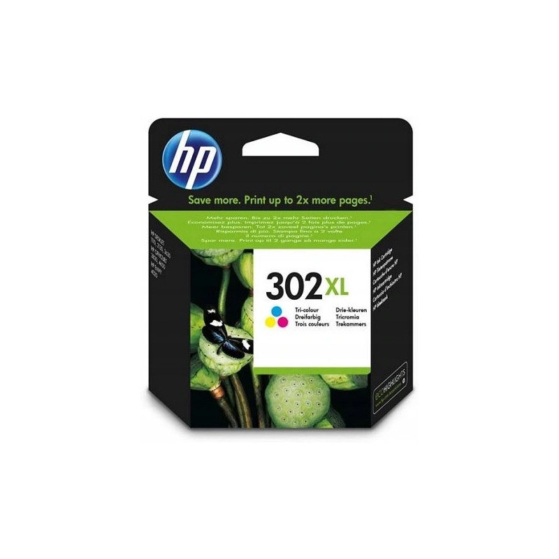 Tusz HP 302XL (F6U67AE) kolor 330str 2130/3830/3832 Tusz HP 302XL (F6U67AE) kolor 330str 2130/3830/3832