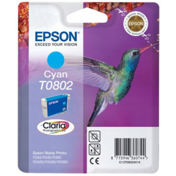 Tusz EPSON (T0802/C13T08024010) niebieski 250str Stylus Photo R265/360 Tusz EPSON (T0802/C13T08024010) niebieski 250str Stylus Photo R265/360