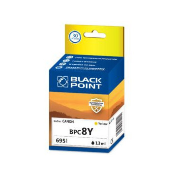 Tusz BLACK POINT (BPC8Y) żółty 880str zamiennik EPSON (CLI-8Y/0623B001) IP4200/4300/4500/5200 Tusz BLACK POINT (BPC8Y) żółty 880str zamiennik EPSON (CLI-8Y/0623B001) IP4200/4300/4500/5200