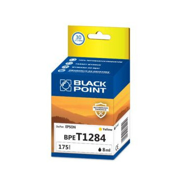 Tusz BLACK POINT (BPET1284) żółty 8ml zamiennik EPSON (T1284/C13T12844012) S22/SX125/SX425W/BX305F Tusz BLACK POINT (BPET1284) żółty 8ml zamiennik EPSON (T1284/C13T12844012) S22/SX125/SX425W/BX305F