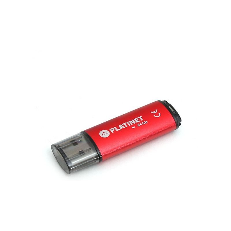 Pamięć USB-A 64GB PLATINET X-DEPO USB 2.0 czerwony (43612)