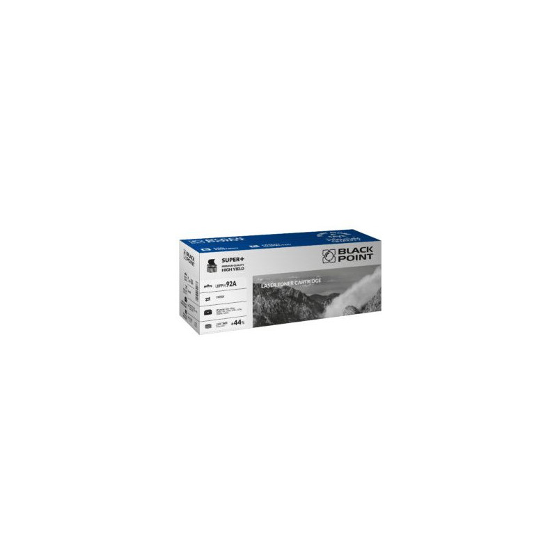 Toner BLACK POINT (LBPPH92A) czarny 3600str zamiennik HP (92A/C4092A) HP LJ 1100/3200 Toner BLACK POINT (LBPPH92A) czarny 3600str zamiennik HP (92A/C4092A) HP LJ 1100/3200