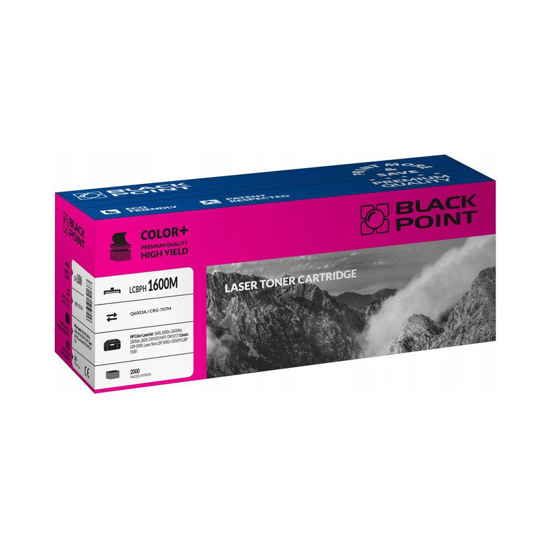 Toner BLACK POINT (LCBPH1600M) purpurowy 2000str zamiennik HP (124A/Q6003A) Toner BLACK POINT (LCBPH1600M) purpurowy 2000str zamiennik HP (124A/Q6003A)