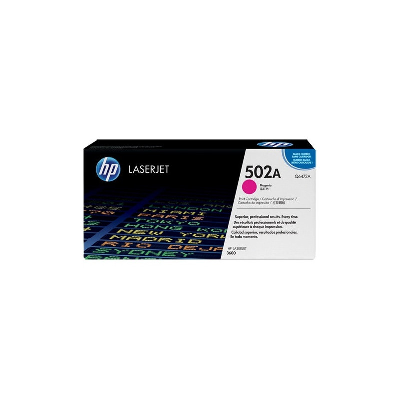 Toner HP 502A (Q6473A) purpurowy 4000str 3600 Toner HP 502A (Q6473A) purpurowy 4000str 3600