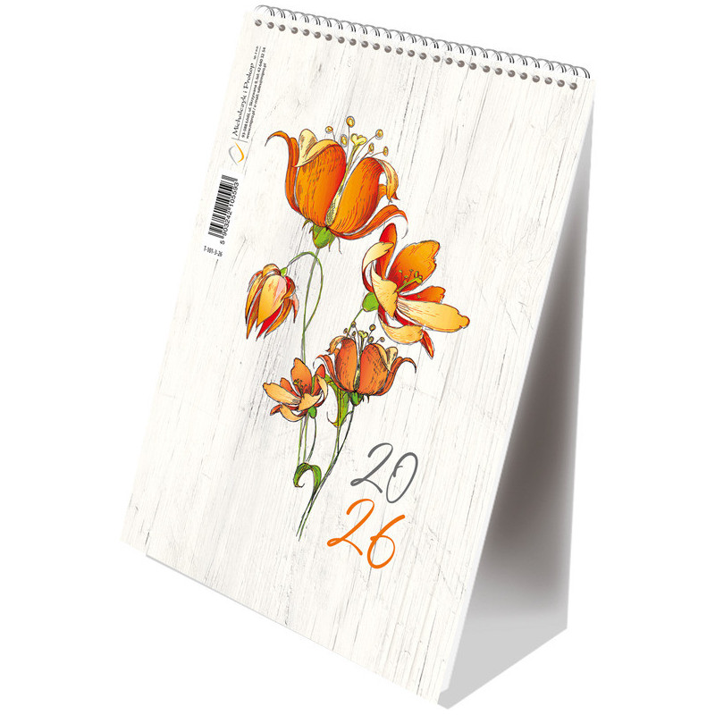 Kalendarz ze spiralką pionowy T-101-3-26 Michalczyk i Prokop