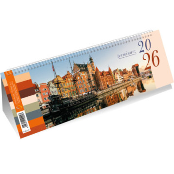 Kalendarz ze spiralką poziomy 2024 T-100-2-13 Michalczyk i Prokop