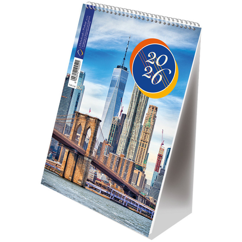 Kalendarz ze spiralką pionowy 2025 T-101-3-24 Michalczyk i Prokop