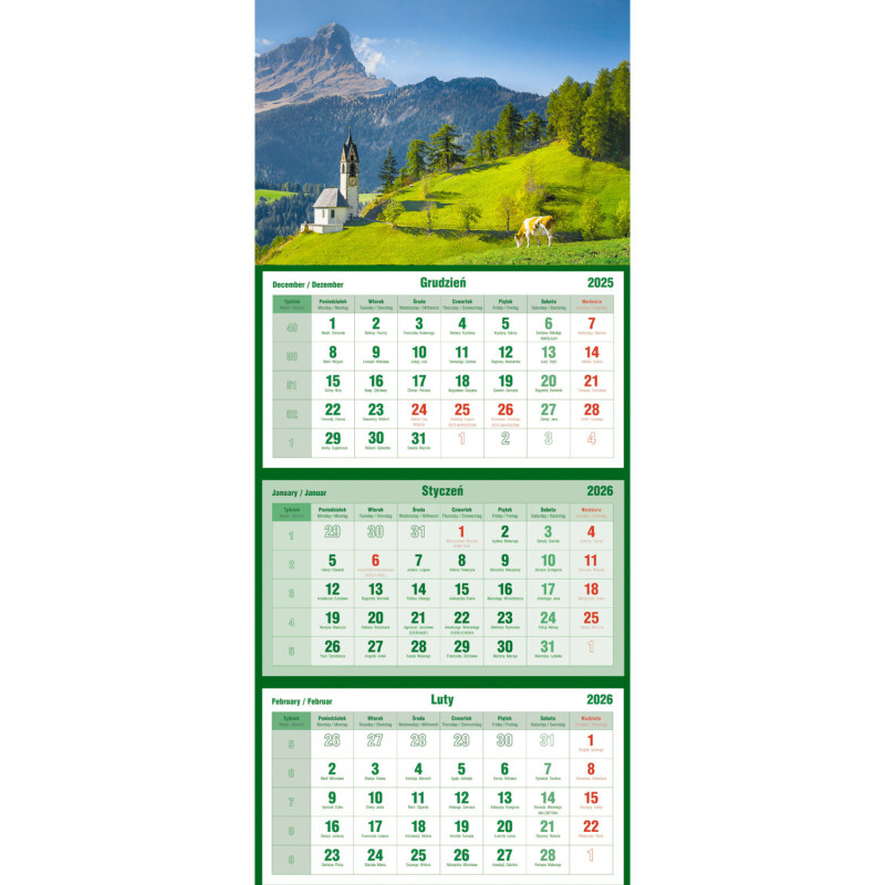 Kalendarz trójdzielny T-105T-06 Michalczyk i Prokop