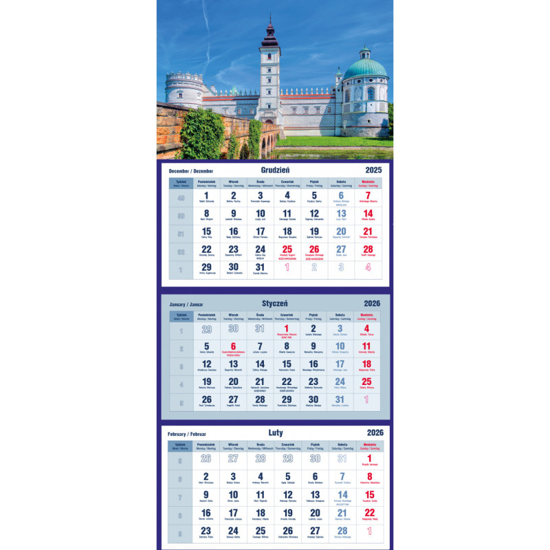 Kalendarz trójdzielny T-105T-08 Michalczyk i Prokop