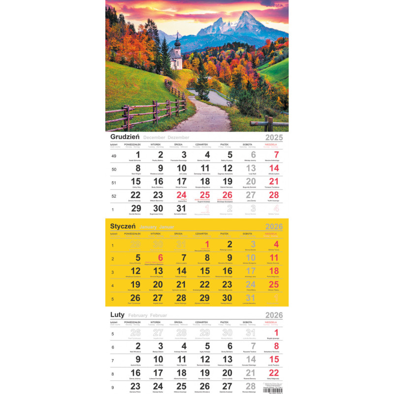 Kalendarz trójdzielny(H) T-106T-10 Michalczyk i Prokop