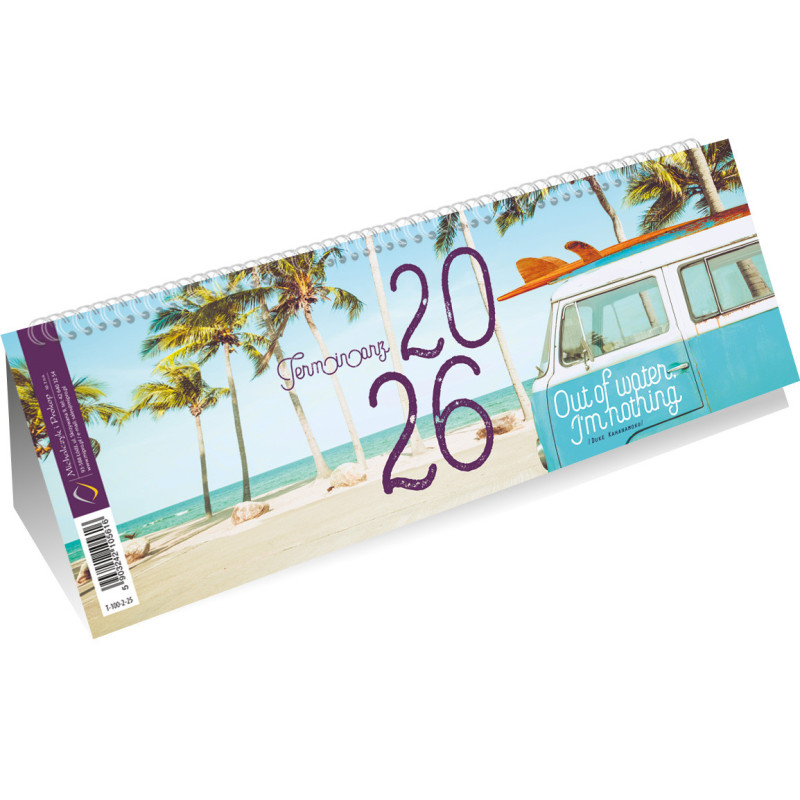 Kalendarz ze spiralką poziomy T-100-2-25 Michalczyk i Prokop