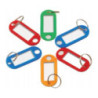 Zawieszki do kluczy kolorowe 6szt. mix GB200-M TETIS